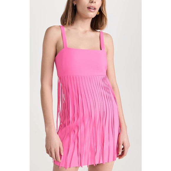 Likely - Rima Fringe Mini Dress in Pink Sugar | 12 - Picture 1 of 12